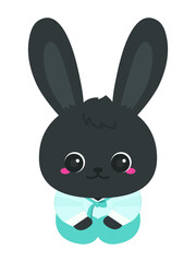 Holiday illustration, rabbit.