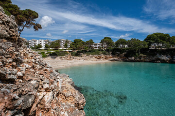 Cala Esmeralda, Cala d Or, Santanyi, Mallorca, Balearic Islands, Spain