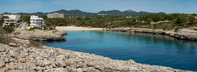 Calo d en Marçal, porto Colom, Felanitx, Mallorca, Balearic Islands, Spain