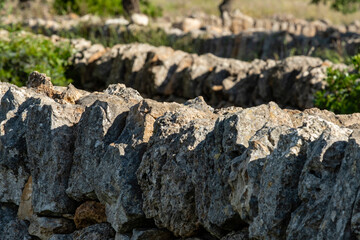 dry stone walls , Santanyí municipal area, Mallorca, Balearic Islands, Spain
