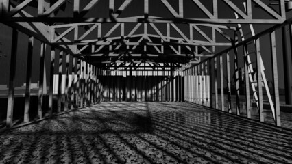 black and white world and greyscale world rendering