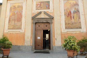 La chiesa di Sant'Eusebio a Pasturo, Lecco, Italia.