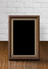 photo frame on the table