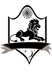 Icon title zodiac lion.