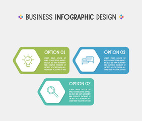 Business infographic with icons. Concept of a diagram. Vector