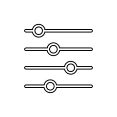 Filter control icon in line style