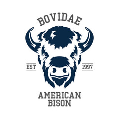 American bison vector illustration, perfect for wild life club logo anad tshirt design © ari