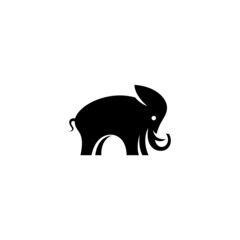 Elephant logo design, vector illustration.