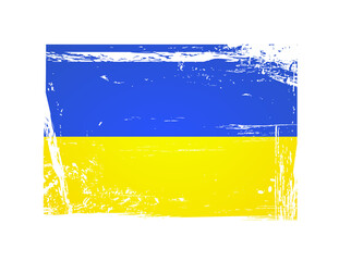 Naklejka premium Ukraine flag vector illustration