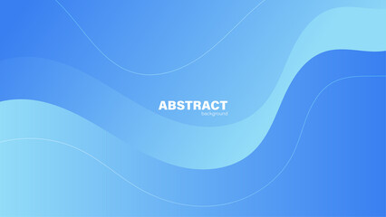 Abstract blue background and curve shape, background with copy space for design, vector.