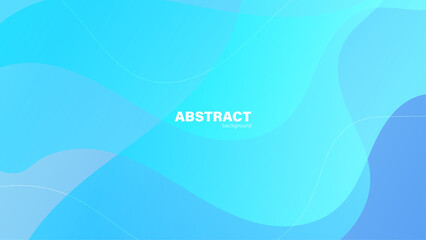Abstract blue background and curve shape, background with copy space for design, vector.