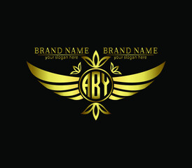 ABY,aby,wins three letters logo design, real estate construction home realty house building,
 geometric ,monogram minimalist logo, vector template