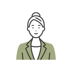 スーツを着た笑顔の若いビジネスウーマン