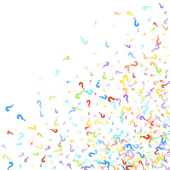 Question marks Quiz doubt survey faq public poll.