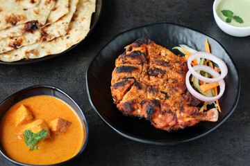 Arabian grilled chicken also called Al Faham or Alfaham or Djaj very popular recipe in Middle East. made using mix Bezar spices and barbeque in a charcoal grill or in oven.