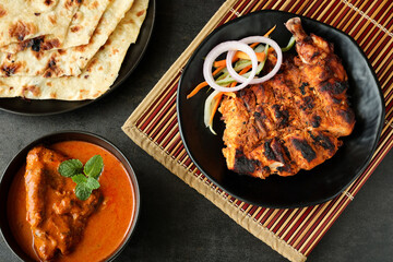 Arabian grilled chicken also called Al Faham or Alfaham or Djaj very popular recipe in Middle East. made using mix Bezar spices and barbeque in a charcoal grill or in oven.