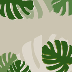 seamless pattern with green leaves