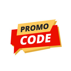 promo code red flat label