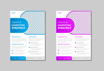Creative modern corporate business flyer template for marketing