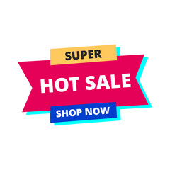 super hot sale shop now red flat label