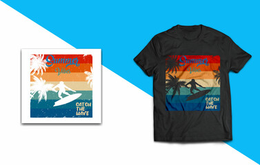 Eye catchy Summer t-shirt design 