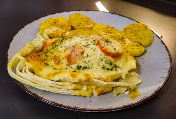 chicken and potatoes