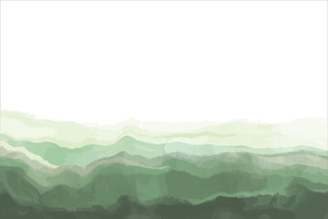 watercolor background, wide green forest