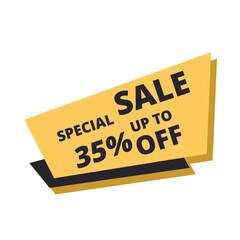 special sale up to 35% off flat design