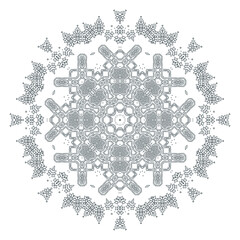 beautiful line art mandala vector