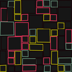 Offset Quads generative art background art illustration