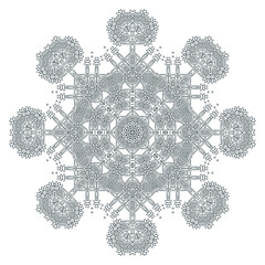 beautiful line art mandala vector