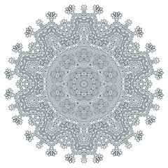 elegant line art mandala vector for design