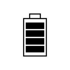 Graphic flat battery icon for your design and website