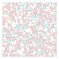 Offset Quads generative art background art illustration