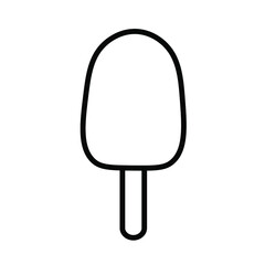 Ice cream icon Ice cream logo Modern sweet vanilla desert sign Trendy vector chocolate slime symbol for website design, mobile app button ice lolly logo Contour isolated image on white background