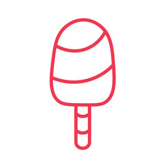 Ice cream icon Ice cream logo Modern sweet vanilla desert sign Trendy vector chocolate slime symbol for website design, mobile app button ice lolly logo Contour isolated image on white background