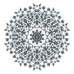 elegant line art mandala design