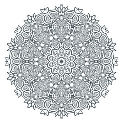 beautiful line art mandala vector