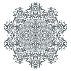 line art mandala vector for design