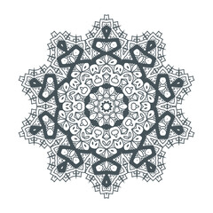 elegant line art mandala vector for design