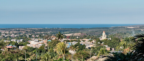Panorama of city of Trinidad, Cuba.