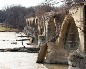 The old interurban bridge in Waterville Ohio has a rich history in the area.