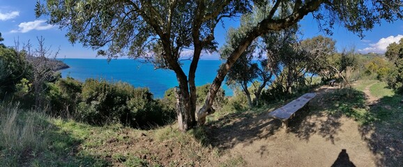 panorama landscape baia pastena tresino agropoli
