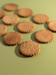 Graham crackers or Maria galetas made from almond flour. Adapting a traditional recipe to the keto diet. Maria Cookies are rich tea biscuit.