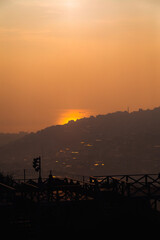 Fototapeta premium sunset over the sea