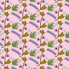 Pink spring pattern