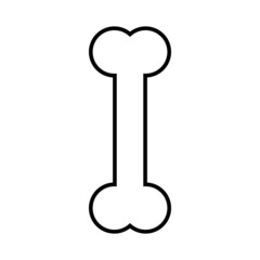 Graphic flat bone icon for your design and website