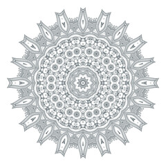 elegant line art mandala vector for design