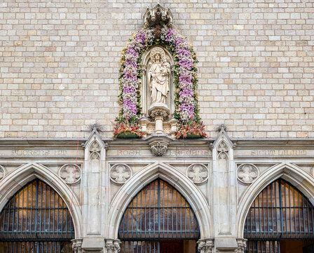 The church of San Raimundo de Pe&ntilde;afort, also known as the church of Santa Maria de Montsio, or simply Montsio. Barcelona, Catalonia, Spain.