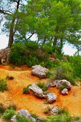 TERRES ROUGES MONTAGNE SAINTE VICTOIRE A TLONET BOUCHES DU RHONE